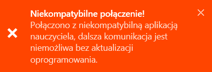 Niekompatybilne połączenie